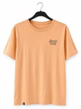 Dutch Bros Killer Coffee Since 1992 Peach Graphic T Shirt Size Large